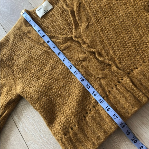 Aritzia Wilfred Le Fou Moreau Alpaca Wool Cable Knit V Neck Sweater Size XXS - Picture 12 of 12